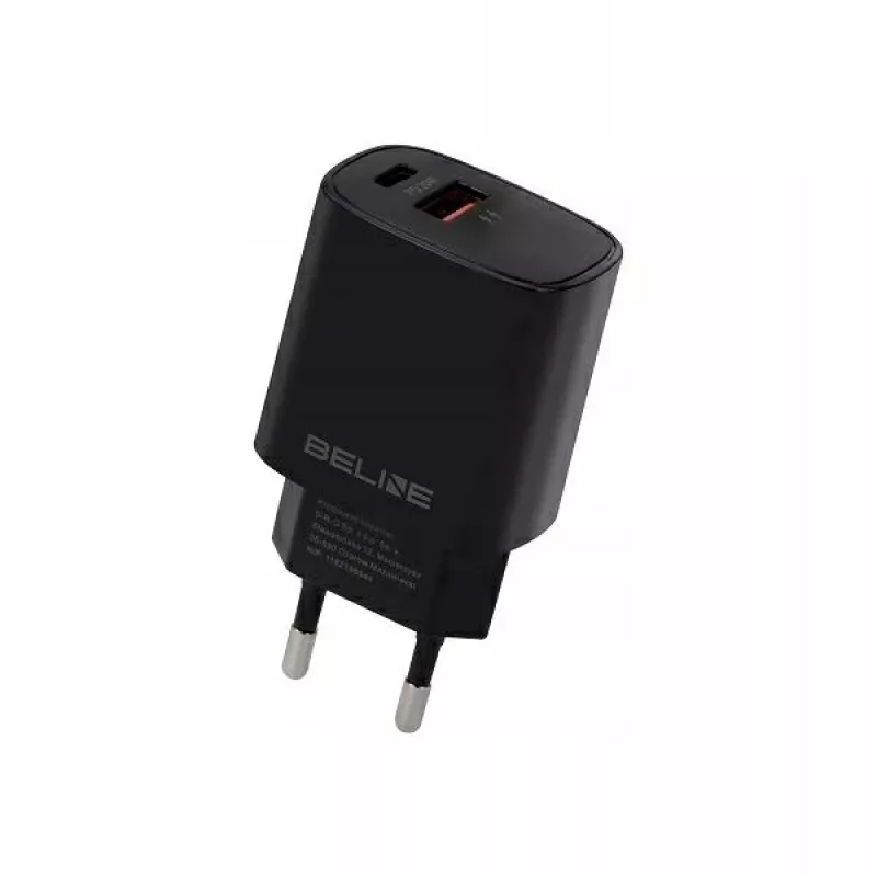 Oplader Beline Beli02159 — 20W USB-C en USB-A PD/QC-compatibel