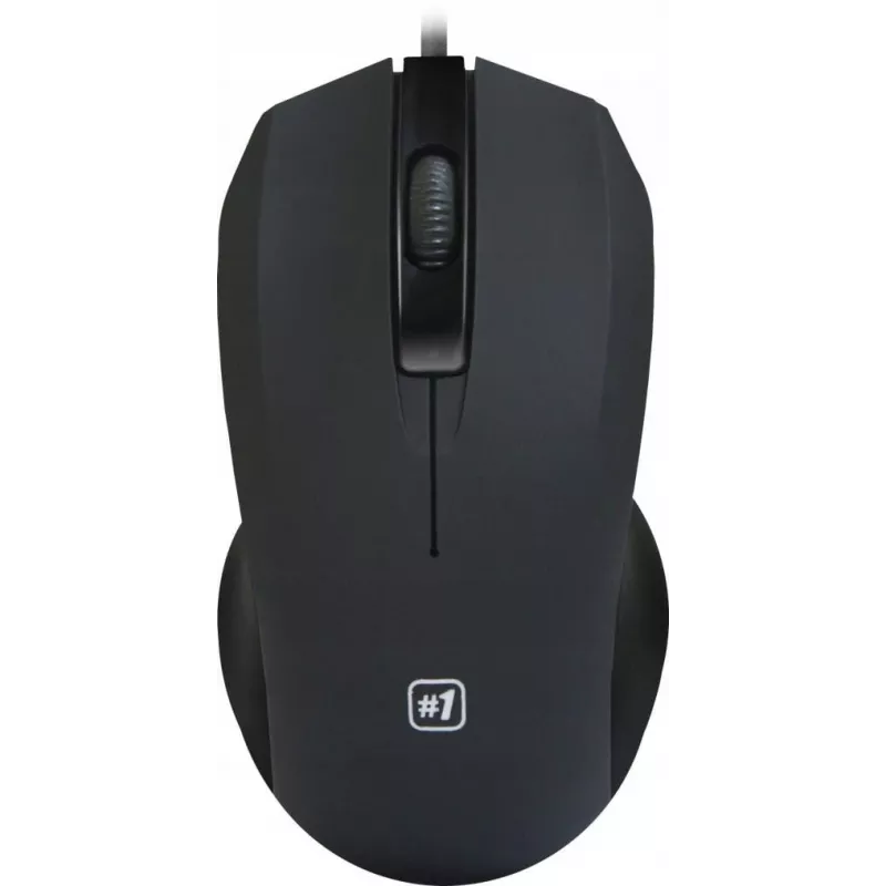 Bedrade optische muis DEFENDER MM-310 USB Type-A, 1000 DPI, dubbelhandig, 2 knoppen, zwart, 1,35 m kabel