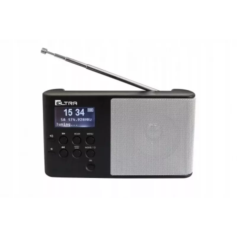 Tafel-DAB+ radio Eltra model in zilver