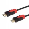 Savio CL-140 HDMI-kabel 7,5 m HDMI type A (standaard) zwart, rood