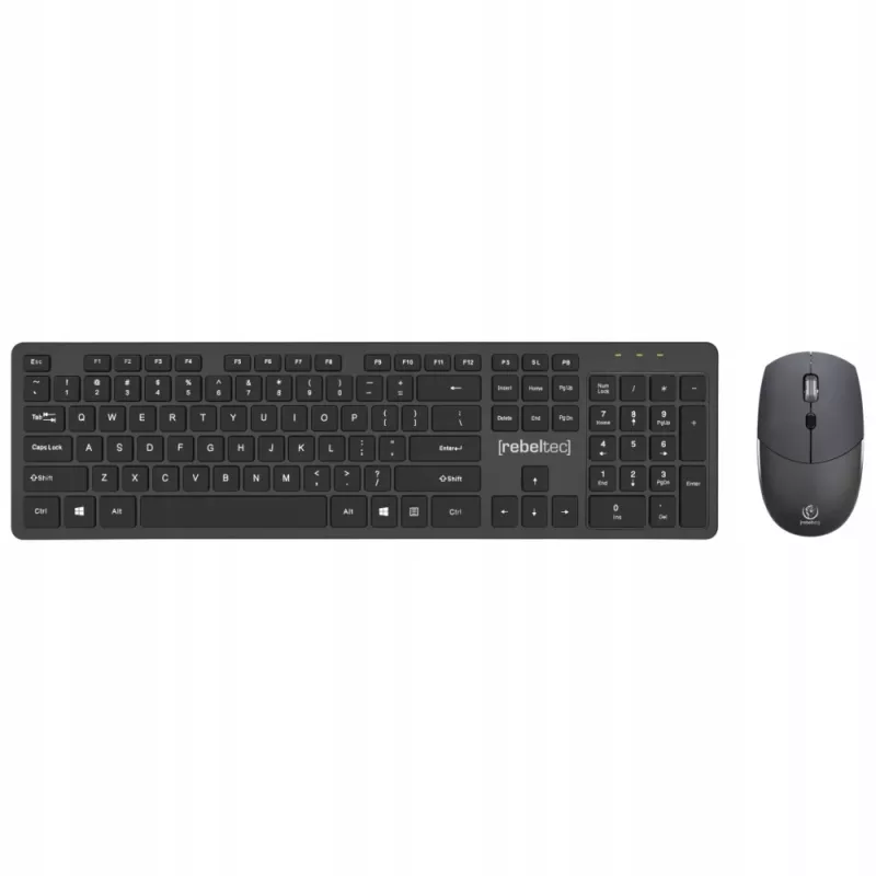 Rebeltec draadloze toetsenbord- en muisset