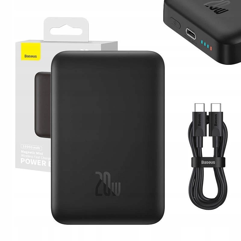 Baseus magnetische powerbank draadloos MagSafe laden 10000mAh 20W