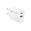 Netvoedingssnellader NATEC RIBERA 12V 20W USB-C PD 3.0 + USB-A Samsung AFC wit