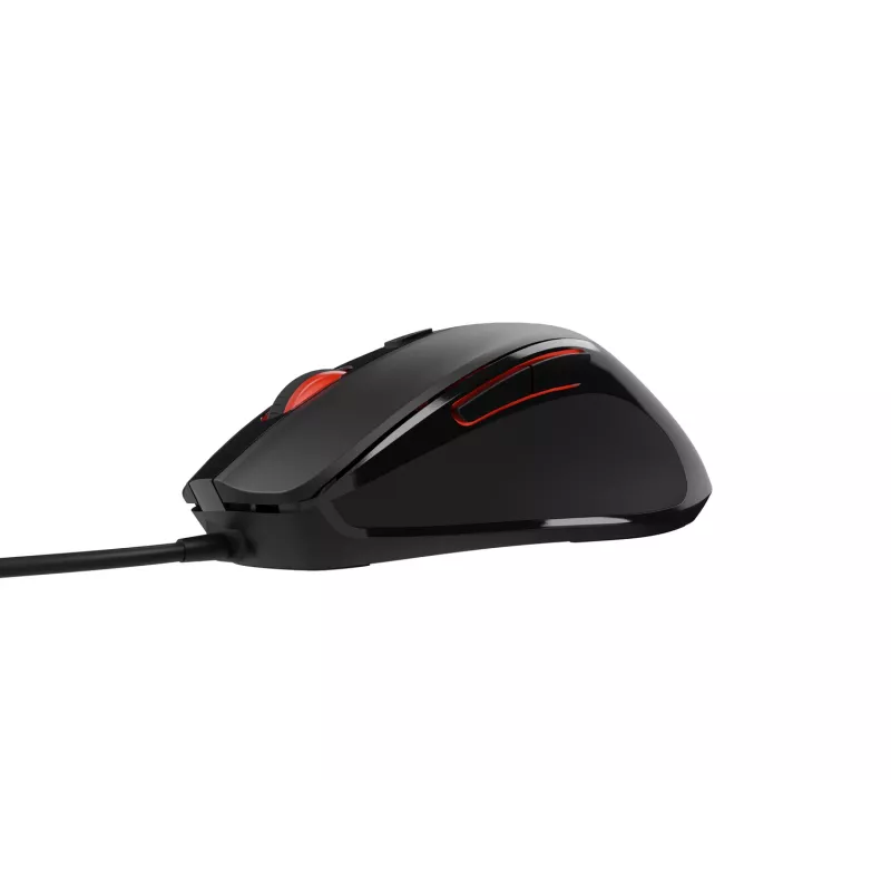 Bekabelde optische muis NATEC NMY-2047 USB Type-A, 4000 DPI, 6 knoppen, rechtshandig, achtergrondverlichting