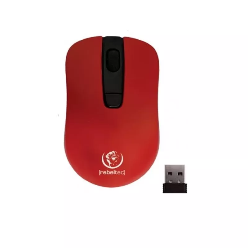 Optische draadloze muis Rebeltec STAR rood