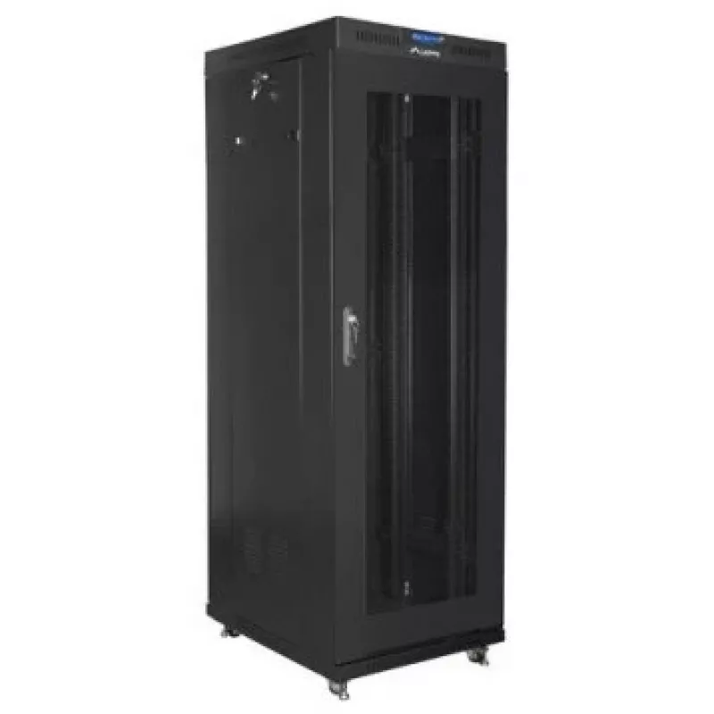 Rackkast LANBERG FF01-6837-23BL 37U vrijstaand 1900×600×800 mm IP20 zwart