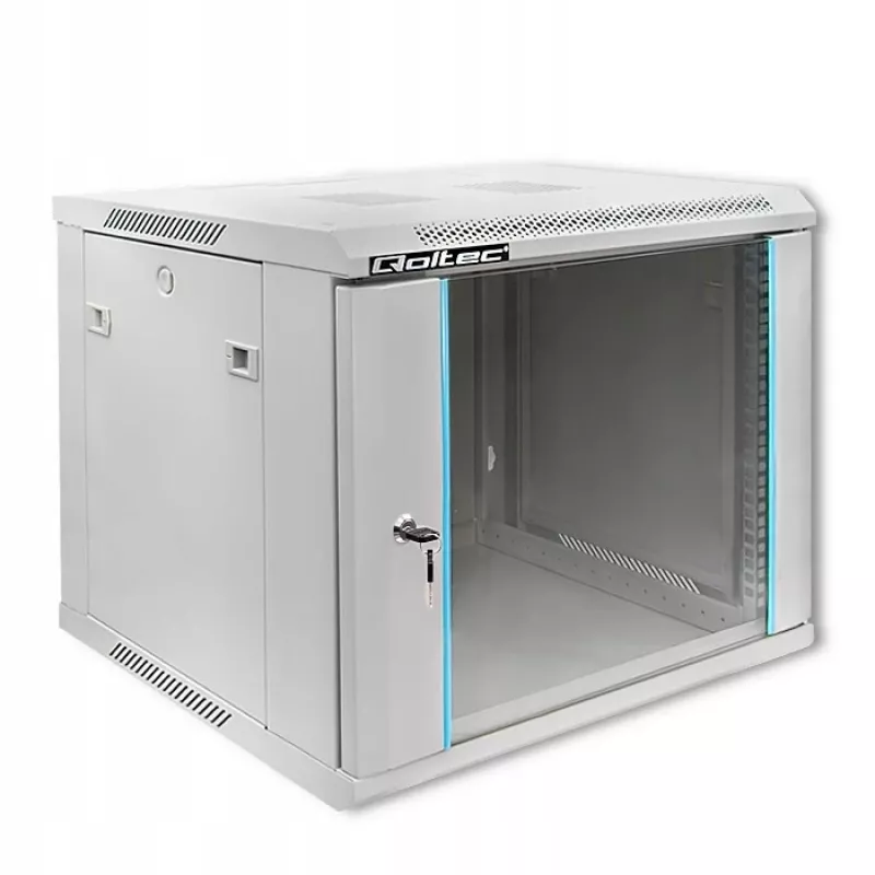 Rackkast QOLTEC 19 inch 9U 600x500x600 wand- of vloermontage serverbehuizing