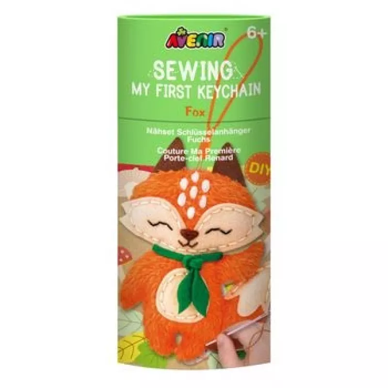 Creatiefset MG — sleutelhanger vos naaien (Uszyj brelok do kluczy - Lis) DIY-set