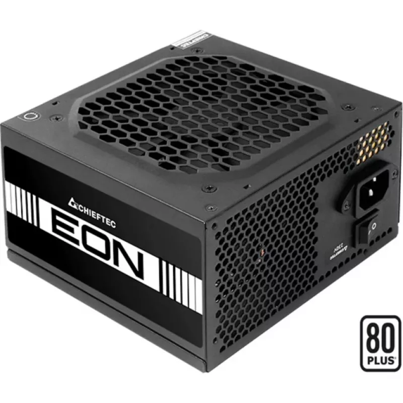 Chieftec EON Voeding 600 W 20+4-Pin ATX ATX zwart