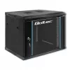 19 inch rackkast QOLTEC 54463 9U 600x500x450 mm metalen behuizing voor netwerkapparatuur