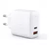 Wandlader Aukey PA-B3 wit GaN 65W USB-C / USB-A snellader