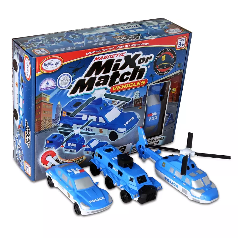 Voertuigset Popular Playthings Mix or Match Vehicles Police