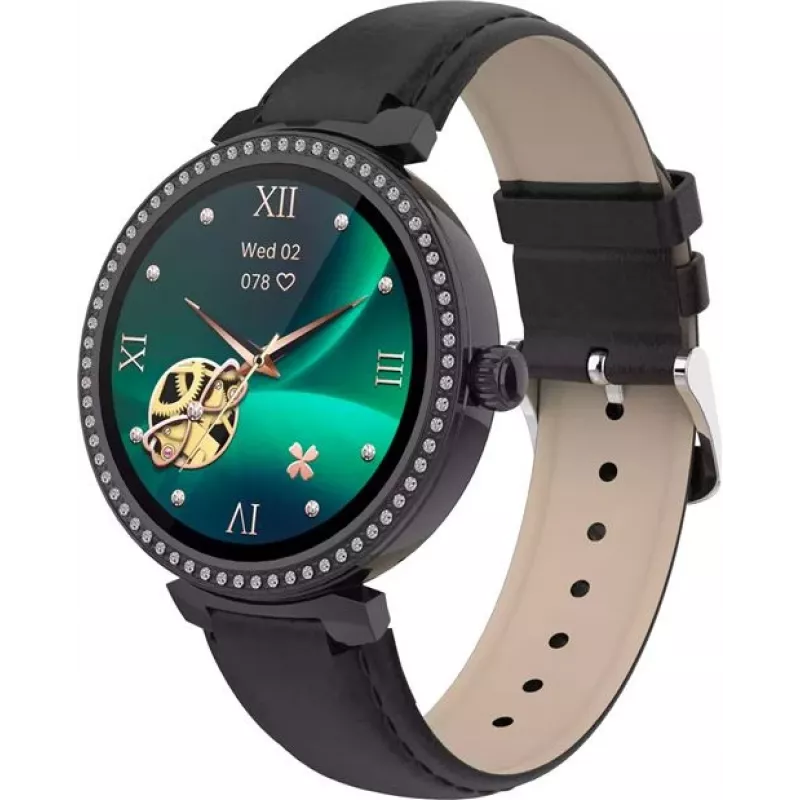 Denver SWC-342B 3,05 cm (1,2 inch) IPS digitaal 240 x 240 pixel touchscreen zwart