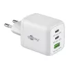 USB-C snellader Nano, PD, GaN, 65 watt (wit, 1x USB-A, 2x USB-C PD, Charge 3.0)