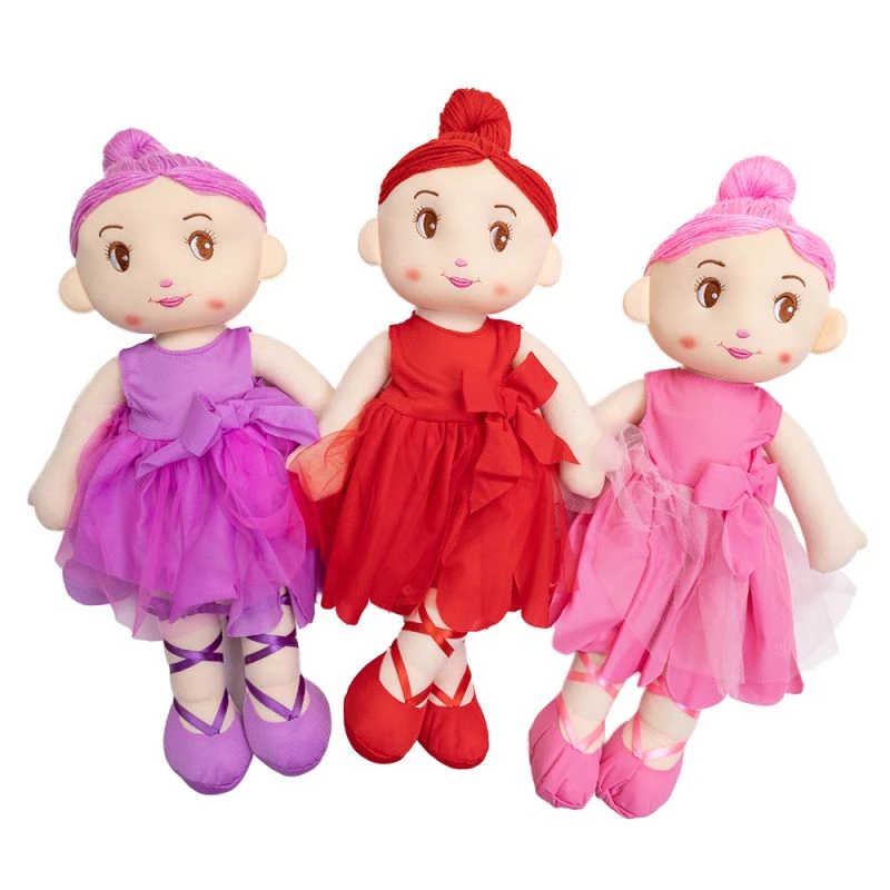 Zachte pluchen ballerina-pop Ascato 121871 - knuffel, ca. 31 cm hoog