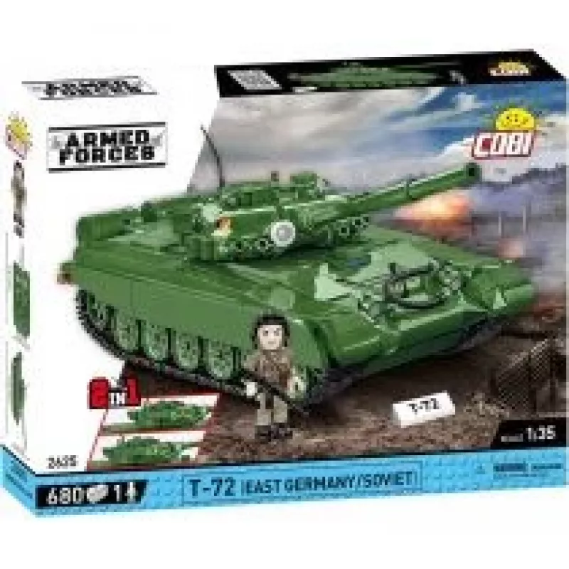 Bouwsteenset COBI T-72 Oost-Duitsland/Sovjet 680 onderdelen