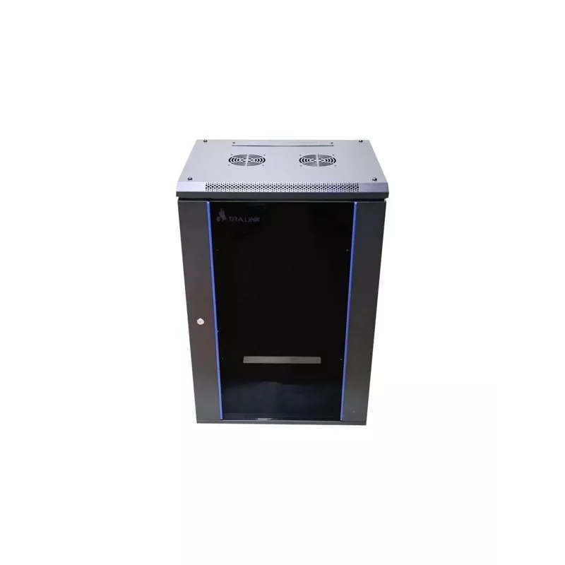 Wandkast Extralink Rackmount cabinet 15U 600x450 zwart met slot en rackrails