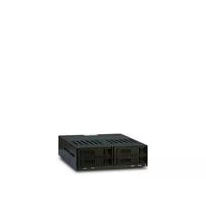 Inter-Tech X-3531 HDD/SSD-wisselframe voor 4x 2,5-inch SATA in 1x 5,25-inch bay, 6 Gbit/s, Hot Swap, 30 mm-ventilator, zwart