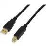 USB-kabel LogiLink UA0264 USB 2.0 10 m USB A USB B zwart
