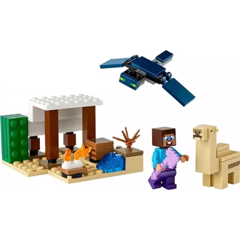 LEGO Minecraft 21251 Steves woestijnexpeditie speelgoed-bioom bouwset