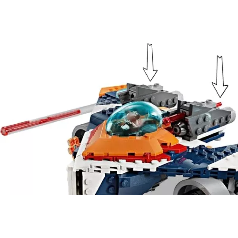 Constructiespeelgoed LEGO Marvel Super Heroes Rocket ruimteschip 76278 – Rocket en Ronan set