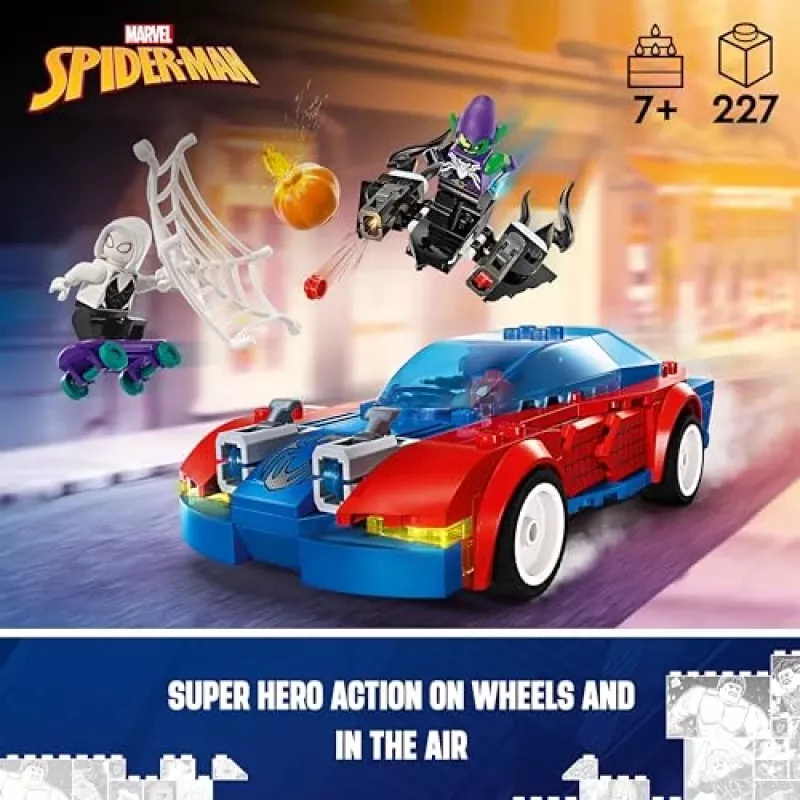 LEGO Marvel 76279 Spider-Man racewagen & Venom Green Goblin bouwspelset