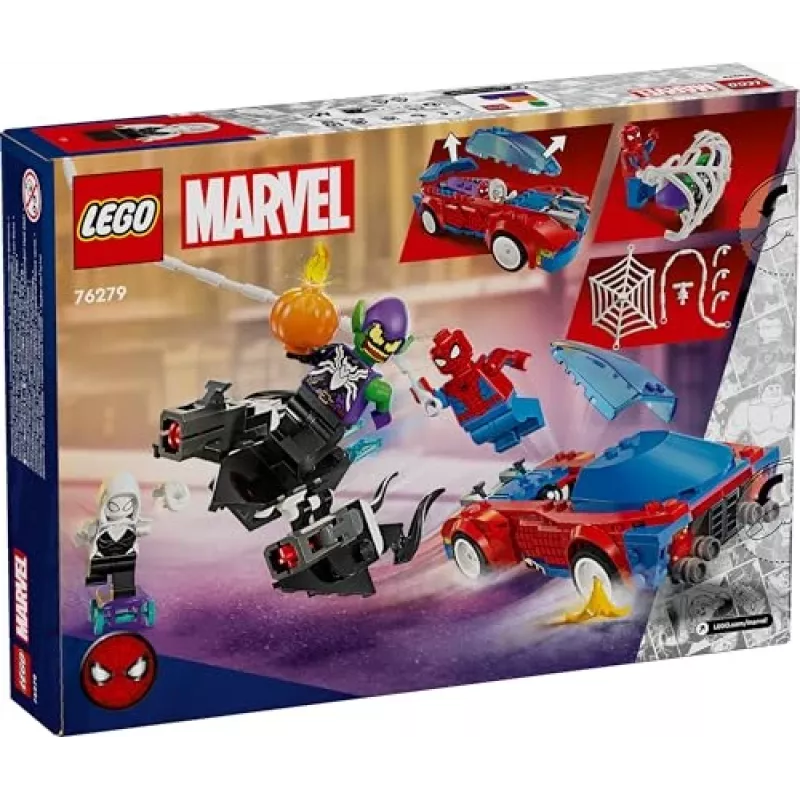 LEGO Marvel 76279 Spider-Man racewagen & Venom Green Goblin bouwspelset