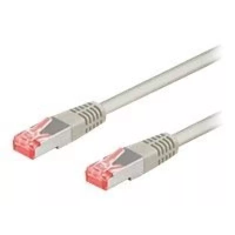 Wentronic Goobay CAT 6 patchkabel, S/FTP (PiMF), grijs, 10 m - LSZH halogeenvrij, koper (50891)