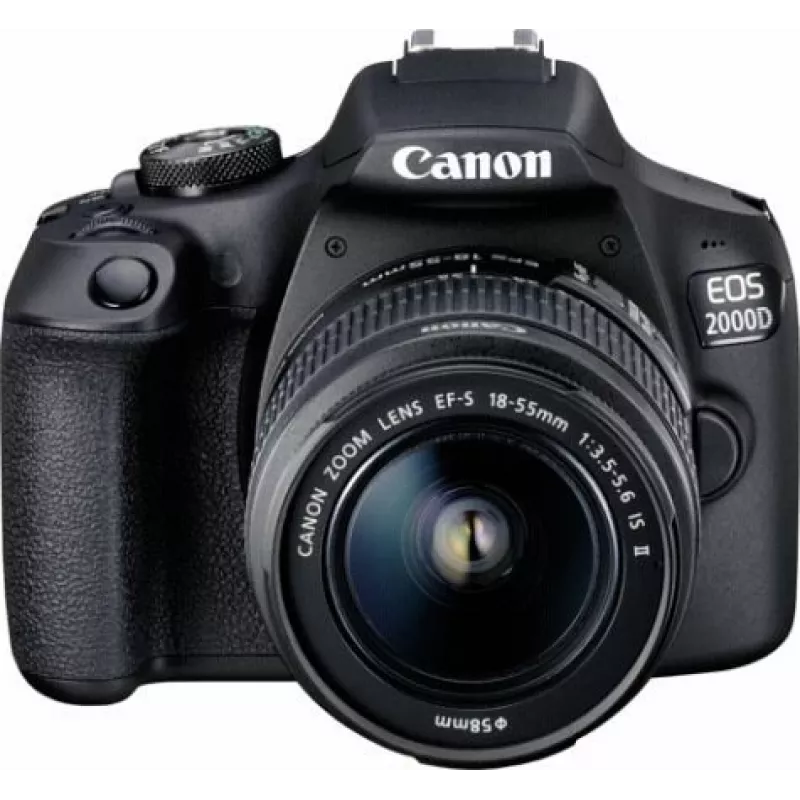 Canon EOS 2000D BK 18-55 IS II EU26 spiegelreflexcamera kit 24,1 MP CMOS 6000 x 4000 pixel zwart