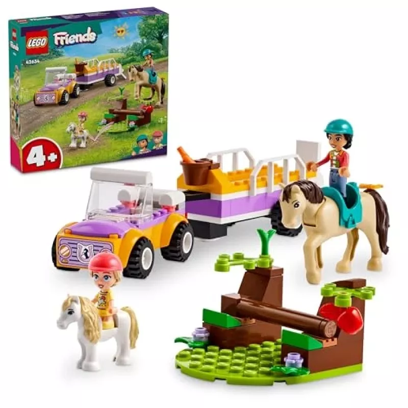 LEGO Friends paarden- en ponyaanhanger dierenspeelgoedset 42634