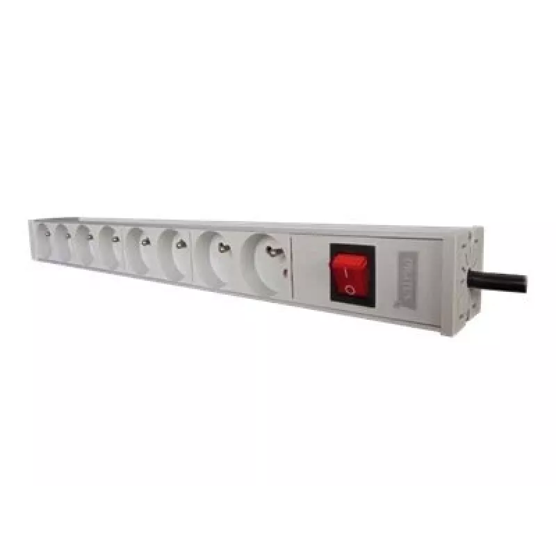 DIGITUS Professional A-19-STRIP-2-IMP – stroomverdeeleenheid (rack – rackmonteerbaar) – wisselstroom 250 V – ingangsvoeding – uitgang