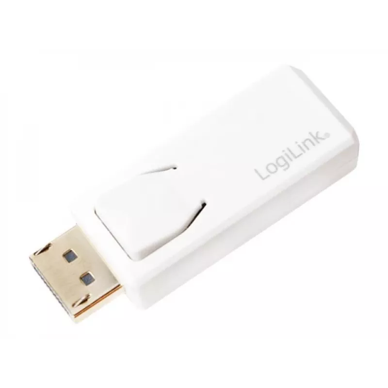 Kabel Gender Changer LogiLink CV0100 DisplayPort naar HDMI wit