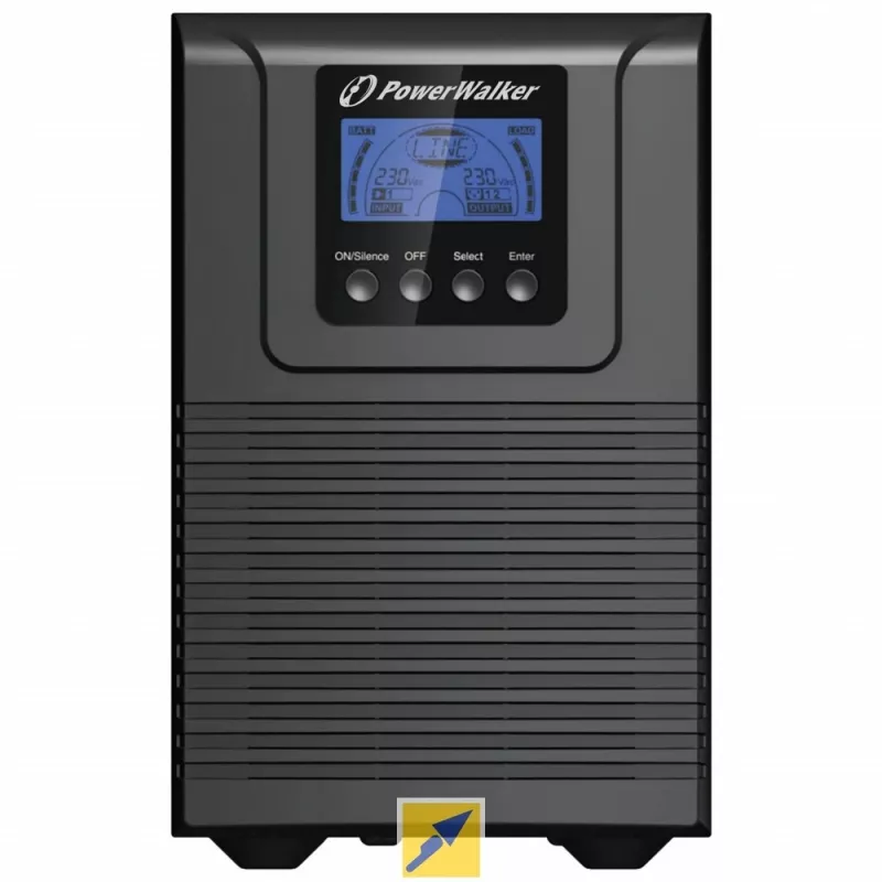 PowerWalker VFI 1000 TG dubbelconversie (online) 1 kVA 900 W 4 stopcontacten