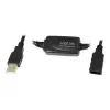 LogiLink UA0143 USB-kabel USB 2.0 USB-A-stekker naar bus 10,00 m zwart