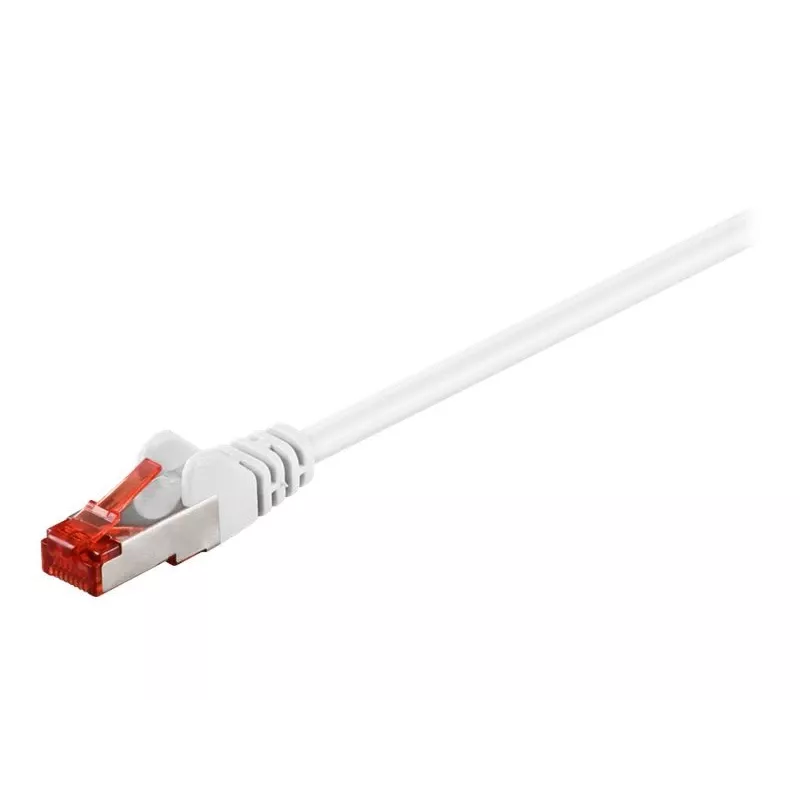 Wentronic Goobay - netwerkkabel - RJ-45 (M) naar RJ-45 (M) - 2,0 m - SFTP, PiMF - CAT 6 - gegoten - wit (95501)