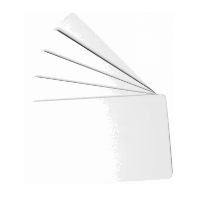 Blanco plastic kaarten