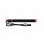 Rack-stekkerdoos TECHLY 365733 1U — 8× Schuko-stopcontacten, 2 m kabel