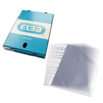 ELBA insteekhoezen A4, PP 0,08 mm, kristalhelder, universele perforatie (971508)