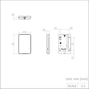 Hikvision DS-PK501LTM-HWE bedraad (bus) LCD-bedienpaneel voor AX Hybrid PRO