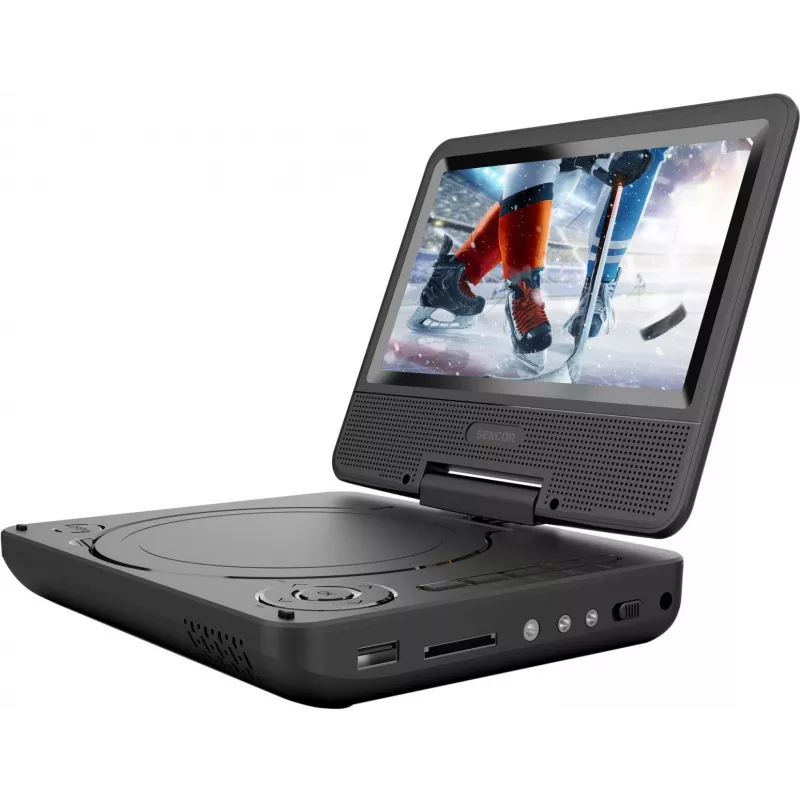 SENCOR SPV 2075 draagbare dvd-speler 7 inch met USB/SD, 7 inch lcd-scherm