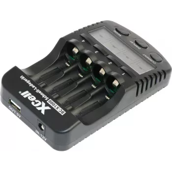 XCell BC-X1000 Snellader 1-4x AAA AA LCD-display - Acculader - Nikkel-metaalhydride (NiMH)