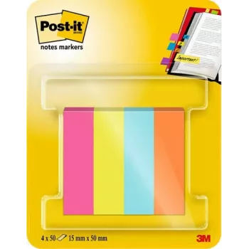 3M Post-it Page Marker 670-4-POP assorti 4x50 vellen/pack