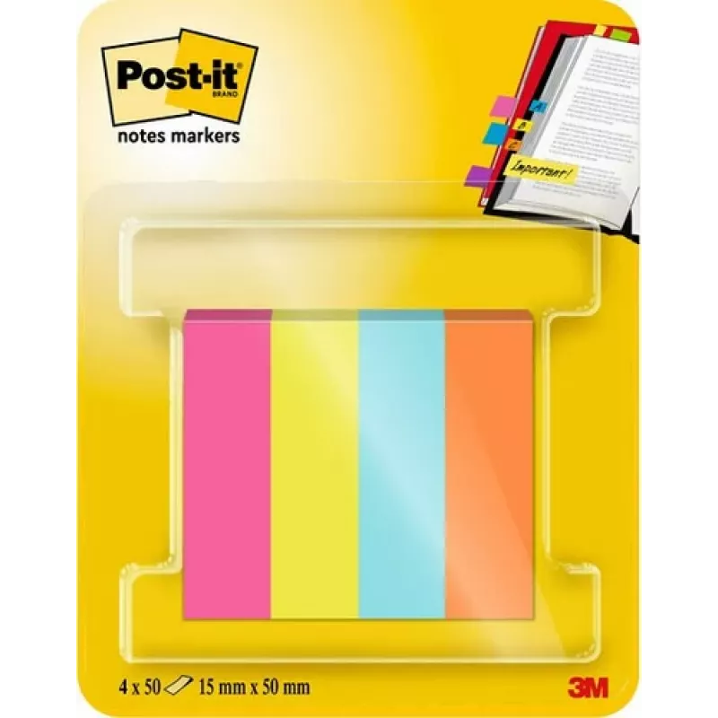 3M Post-it Page Marker 670-4-POP assorti 4x50 vellen/pack
