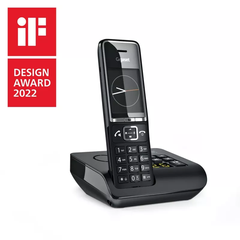 Gigaset Comfort 550A draadloze telefoon met antwoordapparaat, zwart