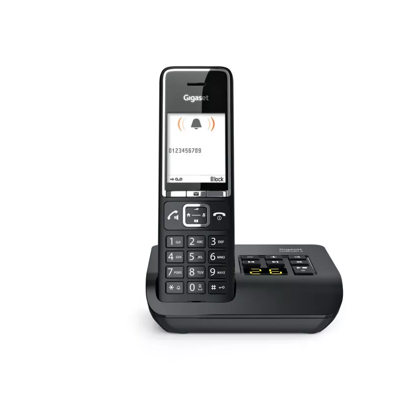 Gigaset Comfort 550A draadloze telefoon met antwoordapparaat, zwart