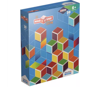 Geomag MagiCube GM120 magnetische bouwstenen, 30 delen, veelkleurig, vierkant, unisex, kinderen vanaf 1,5 jaar