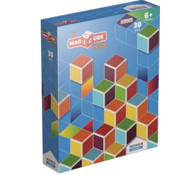 Geomag MagiCube GM120 magnetische bouwstenen, 30 delen, veelkleurig, vierkant, unisex, kinderen vanaf 1,5 jaar