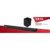 AKAI soundbar ASB-20CSW 2.1 80W draadloze subwoofer Bluetooth 5.0 HDMI ARC