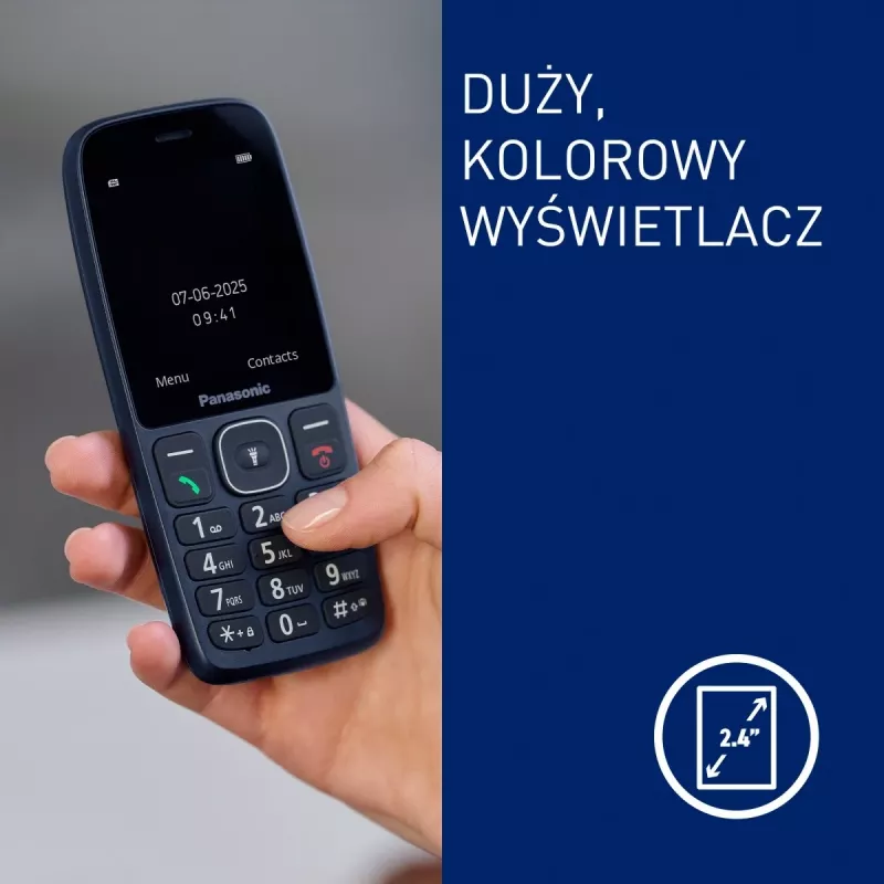Panasonic KX-TF400EXC mobiele telefoon, blauw