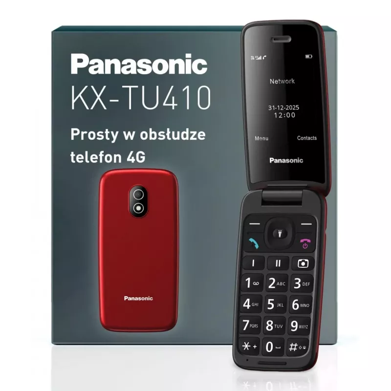 PANASONIC KX-TU410EXR klaptelefoon - rood